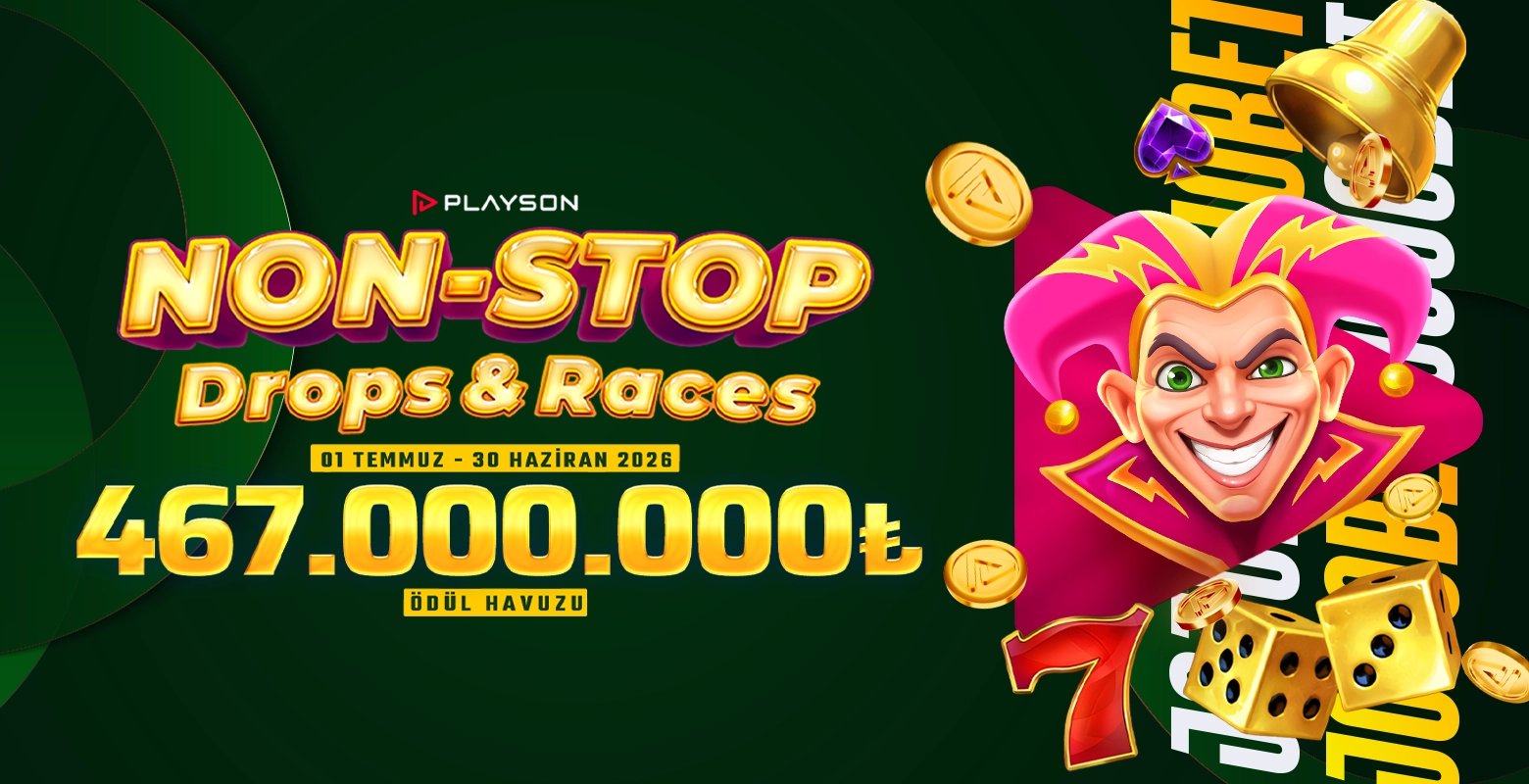 Playson sağlayıcısının seçili oyunlarında geçerli 467.000.000₺ ödüllü turnuvasına hemen katıl!