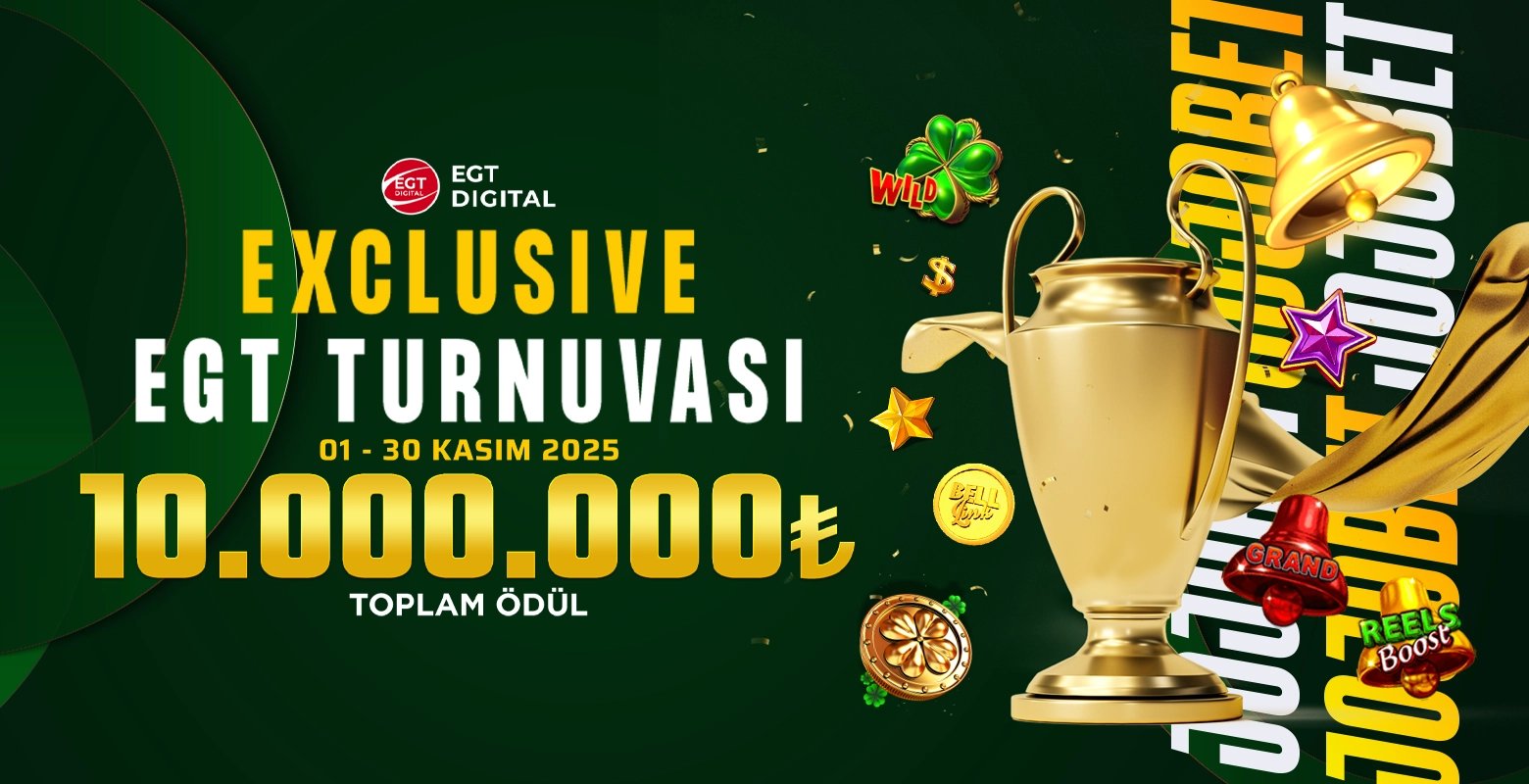 EGT Digital sağlayıcısının tüm oyunlarında toplam 10.000.000₺ ödüllü turnuvasına hemen katıl!