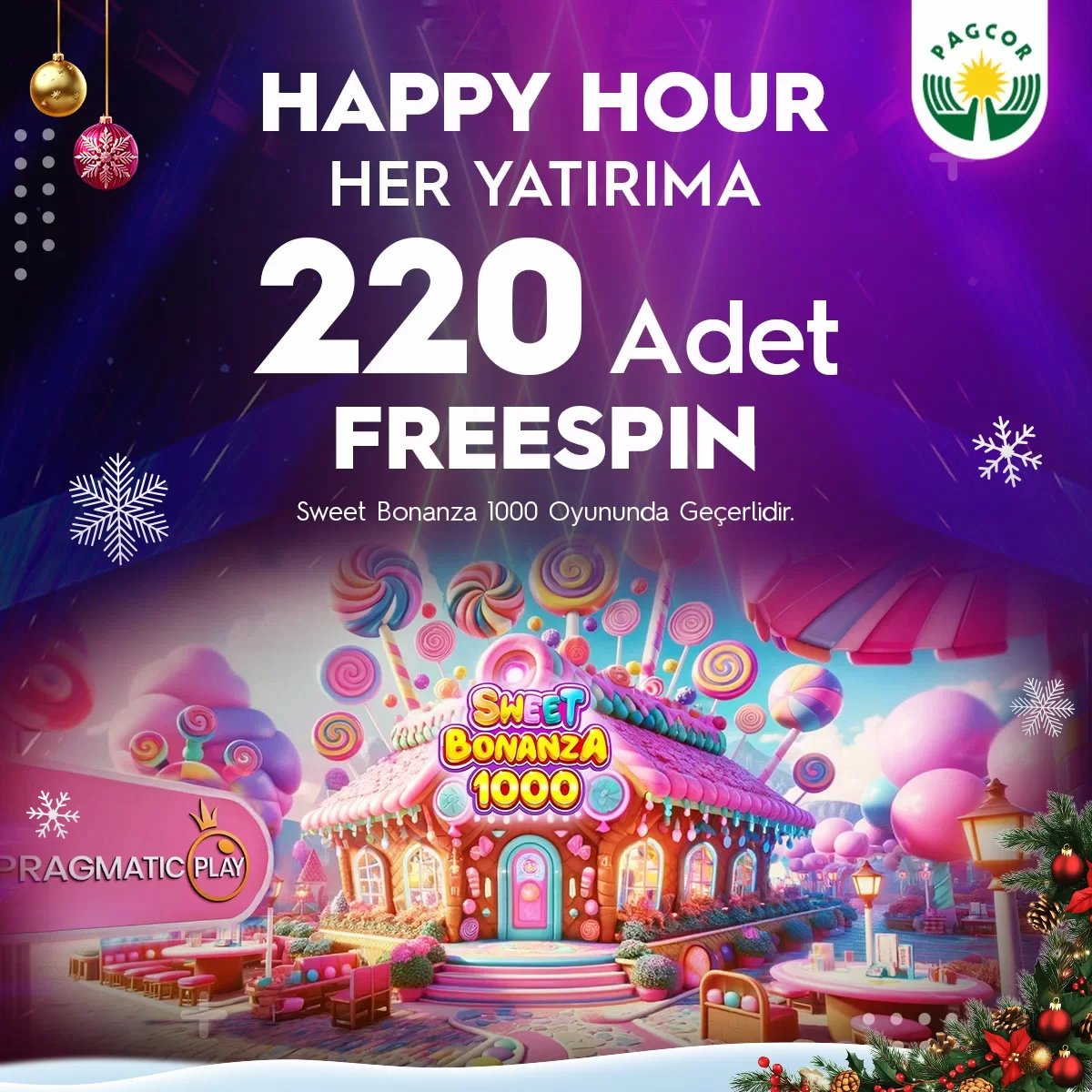 Happy Hour Her Yatırıma 220 Adet FreeSpİn