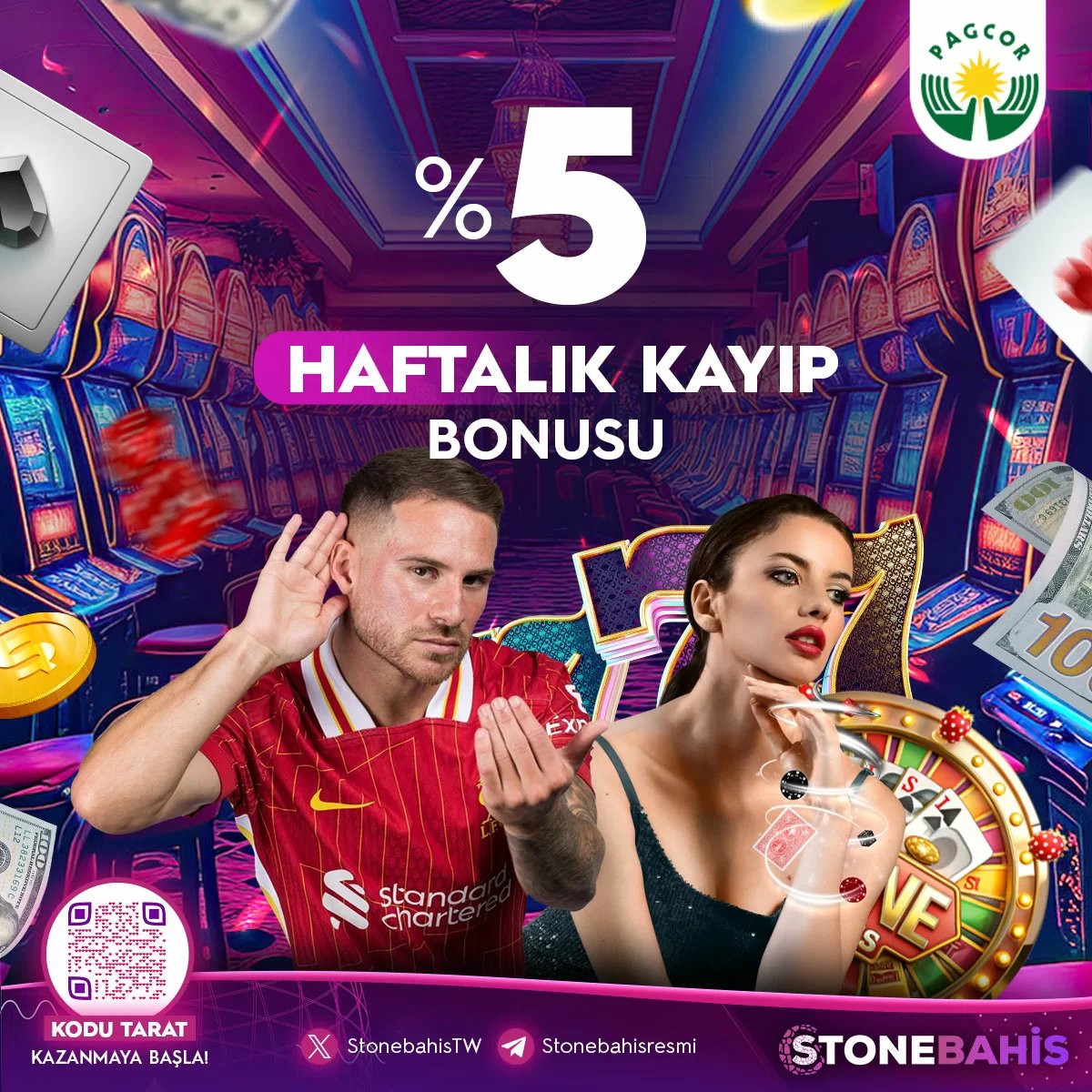 % 5 Haftalık Kayıp Bonusu