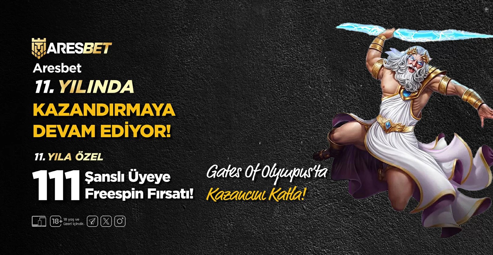 Aresbet 11. Yılında Kazandırmaya Devam Edİyor!