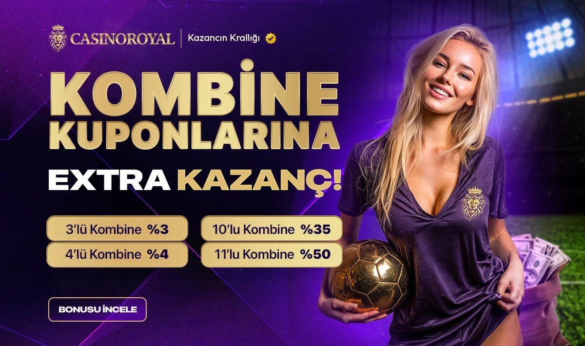 KOMBİNE KUPONLARA %50'E VARAN EKSTRA KAZANÇ