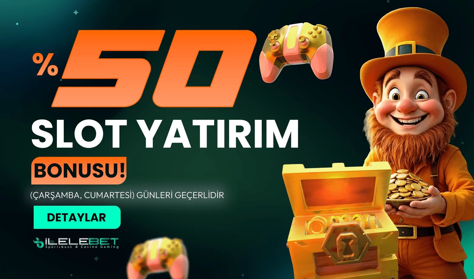%50 SLOT YATIRIM BONUSU (ÇARŞAMBA,CUMARTESİ)