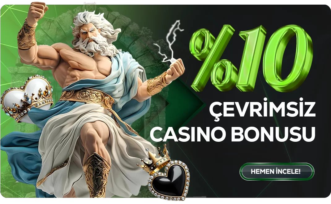 %10 ÇEVRİMSİZ CANLI CASINO BONUSU !