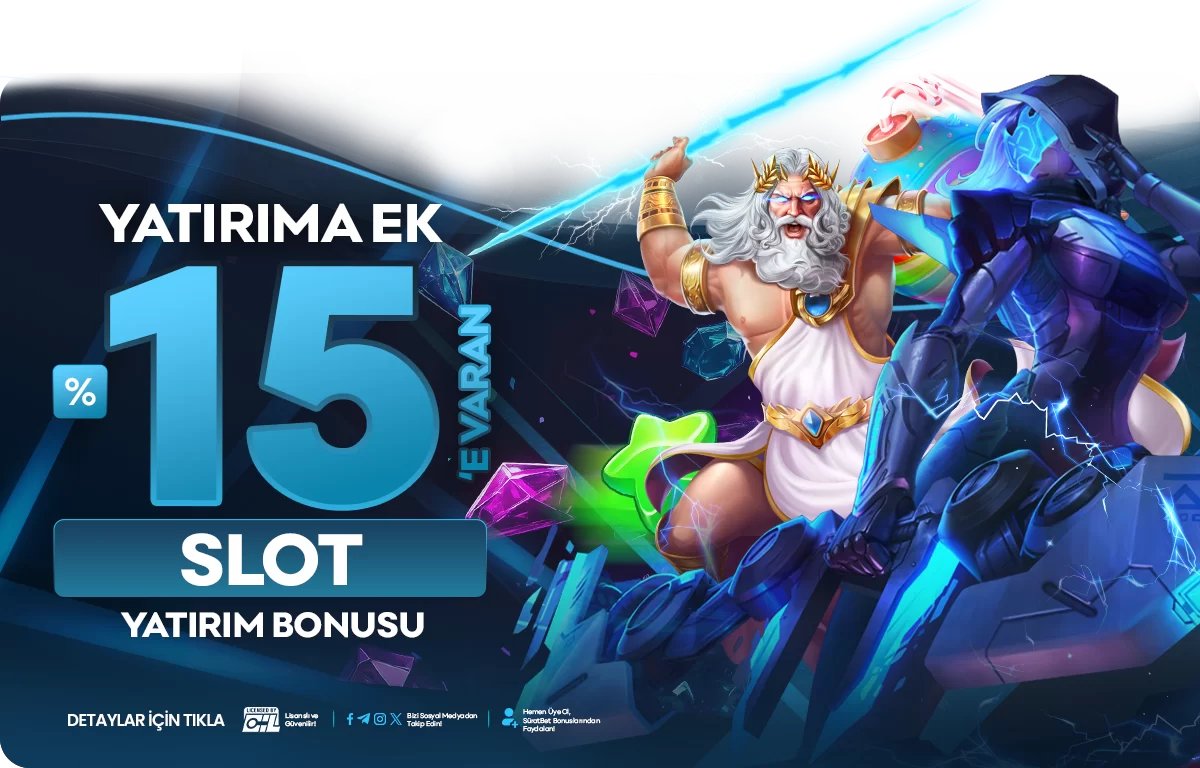 %15 ÇEVRİMSİZ SLOT YATIRIM BONUSU