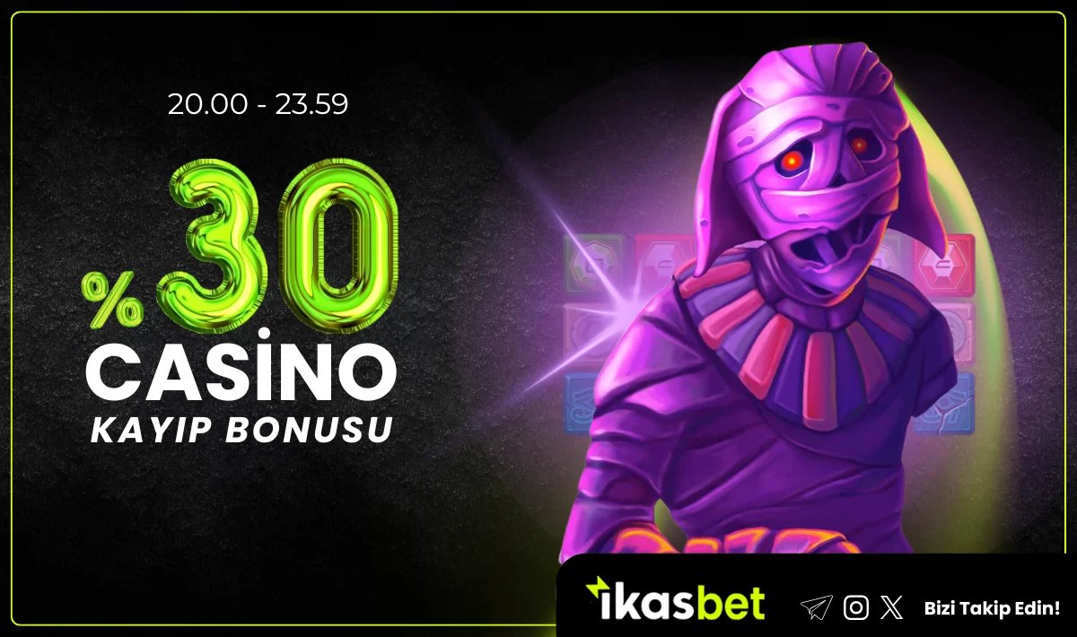 %30 CASİNO KAYIP BONUSU