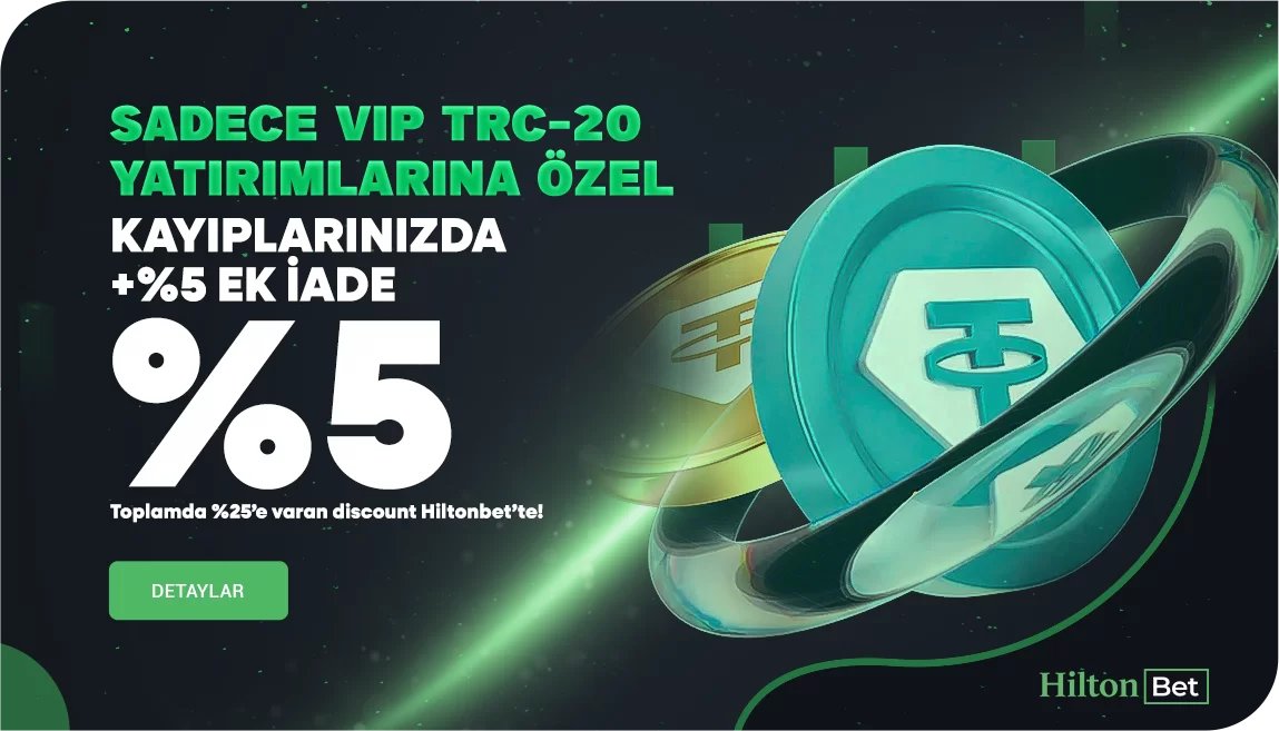 %5 EKSTRA VIP TRC-20 KAYIP BONUSU