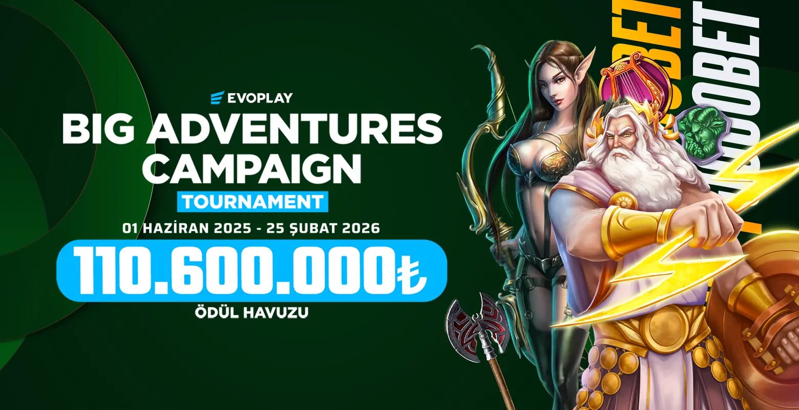 Evoplay sağlayıcısının seçili oyunlarında toplam 110.600.000₺ ödüllü turnuvasına hemen katıl!